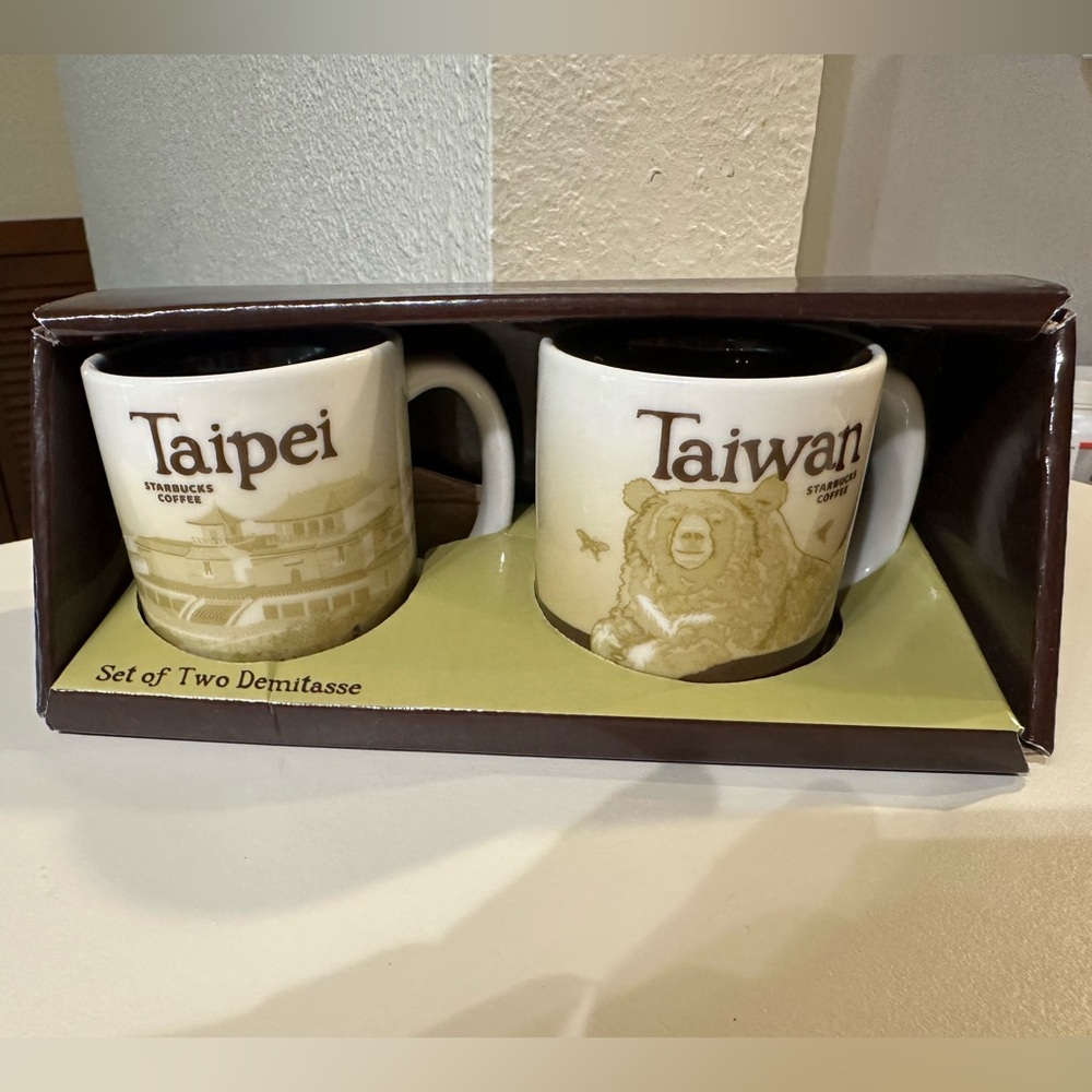Starbucks Taiwan and Taipei Set of 2 Demitasse 3oz cups